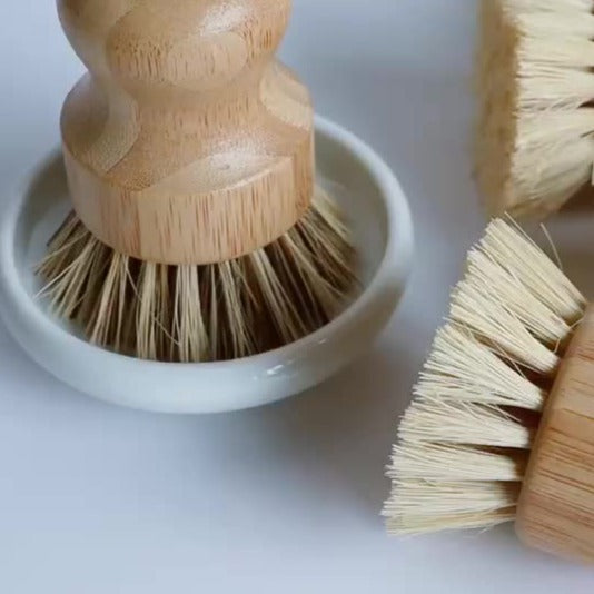 Wood Handled Dishwashing Brush